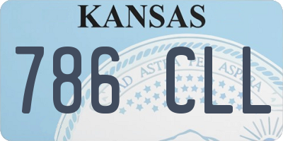 KS license plate 786CLL
