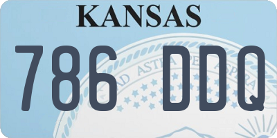 KS license plate 786DDQ