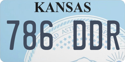 KS license plate 786DDR