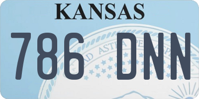 KS license plate 786DNN