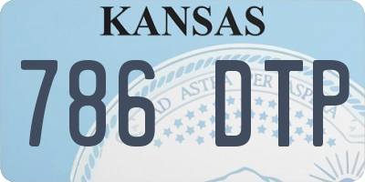 KS license plate 786DTP
