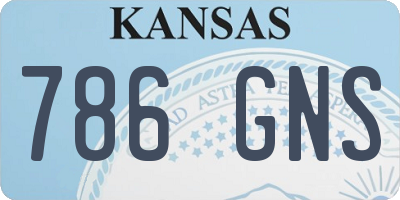 KS license plate 786GNS