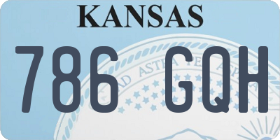 KS license plate 786GQH