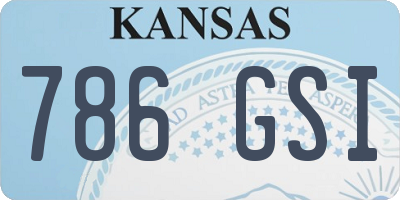 KS license plate 786GSI