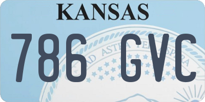 KS license plate 786GVC