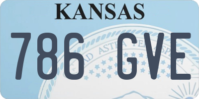 KS license plate 786GVE