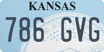 KS license plate 786GVG