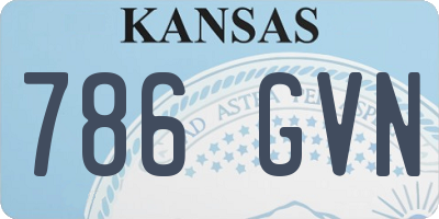 KS license plate 786GVN