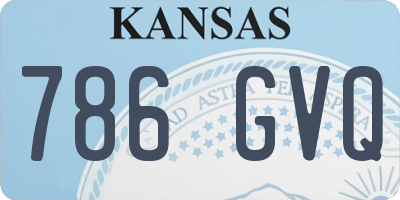 KS license plate 786GVQ