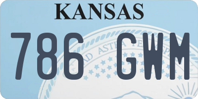 KS license plate 786GWM