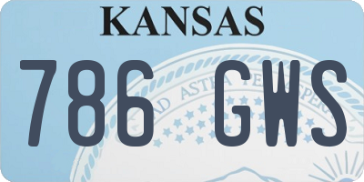 KS license plate 786GWS