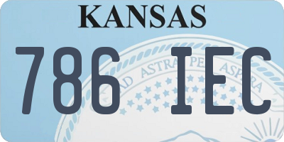 KS license plate 786IEC