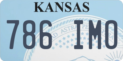 KS license plate 786IMO