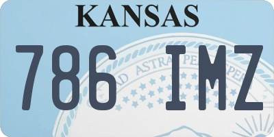 KS license plate 786IMZ