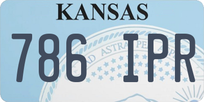 KS license plate 786IPR