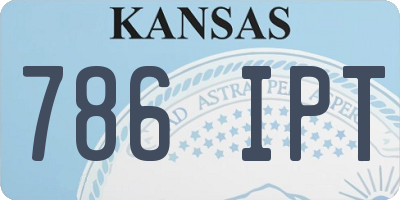 KS license plate 786IPT