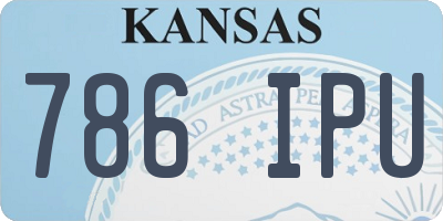 KS license plate 786IPU