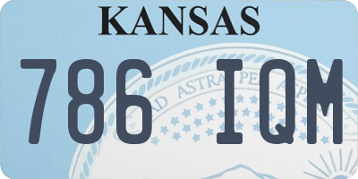 KS license plate 786IQM