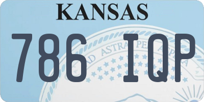 KS license plate 786IQP