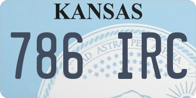 KS license plate 786IRC