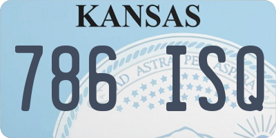 KS license plate 786ISQ