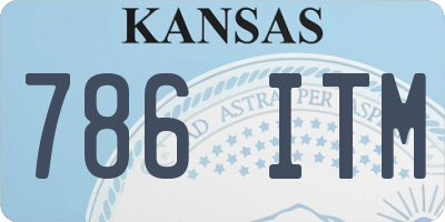 KS license plate 786ITM