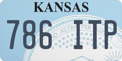 KS license plate 786ITP