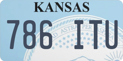 KS license plate 786ITU