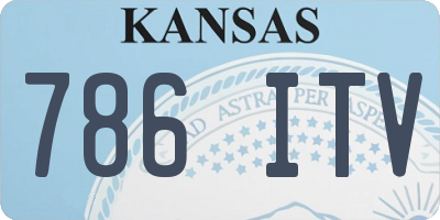 KS license plate 786ITV