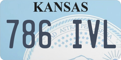 KS license plate 786IVL