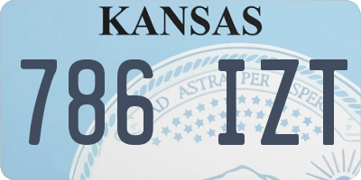 KS license plate 786IZT