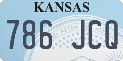 KS license plate 786JCQ