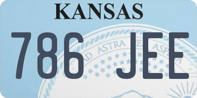 KS license plate 786JEE