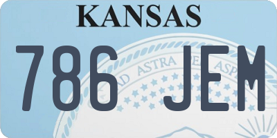 KS license plate 786JEM