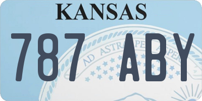 KS license plate 787ABY