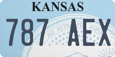 KS license plate 787AEX