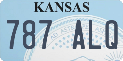 KS license plate 787ALQ
