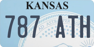 KS license plate 787ATH