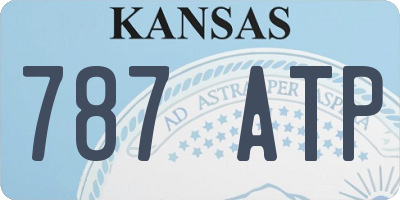 KS license plate 787ATP