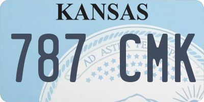 KS license plate 787CMK