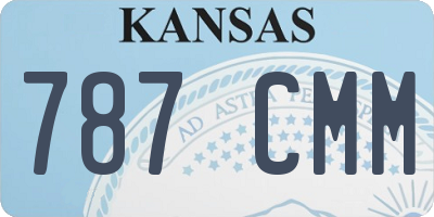 KS license plate 787CMM