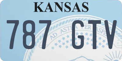 KS license plate 787GTV