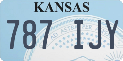 KS license plate 787IJY