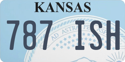 KS license plate 787ISH