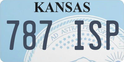 KS license plate 787ISP