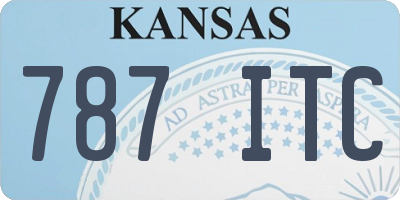KS license plate 787ITC