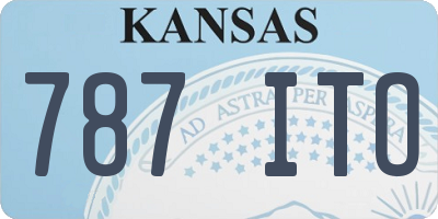 KS license plate 787ITO
