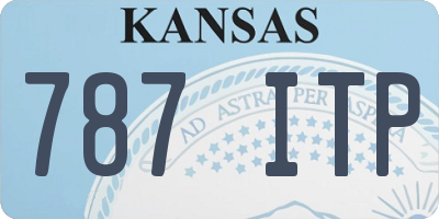 KS license plate 787ITP