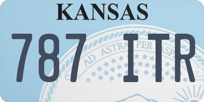KS license plate 787ITR