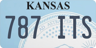 KS license plate 787ITS